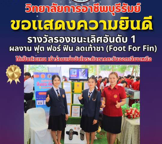 สรุปผลการประกวดสิ่งประดิษฐ์ของคนรุ่นใหม่ ระดับอาชีวะศึกษาจังหวัดบุรีรัมย์ ประจำปีการศึกษา 2567